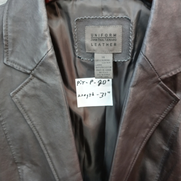 VINTAGE! JOHN PAUL RICHARD UNIFORM LEATHER Women's - Picture 3 of 7